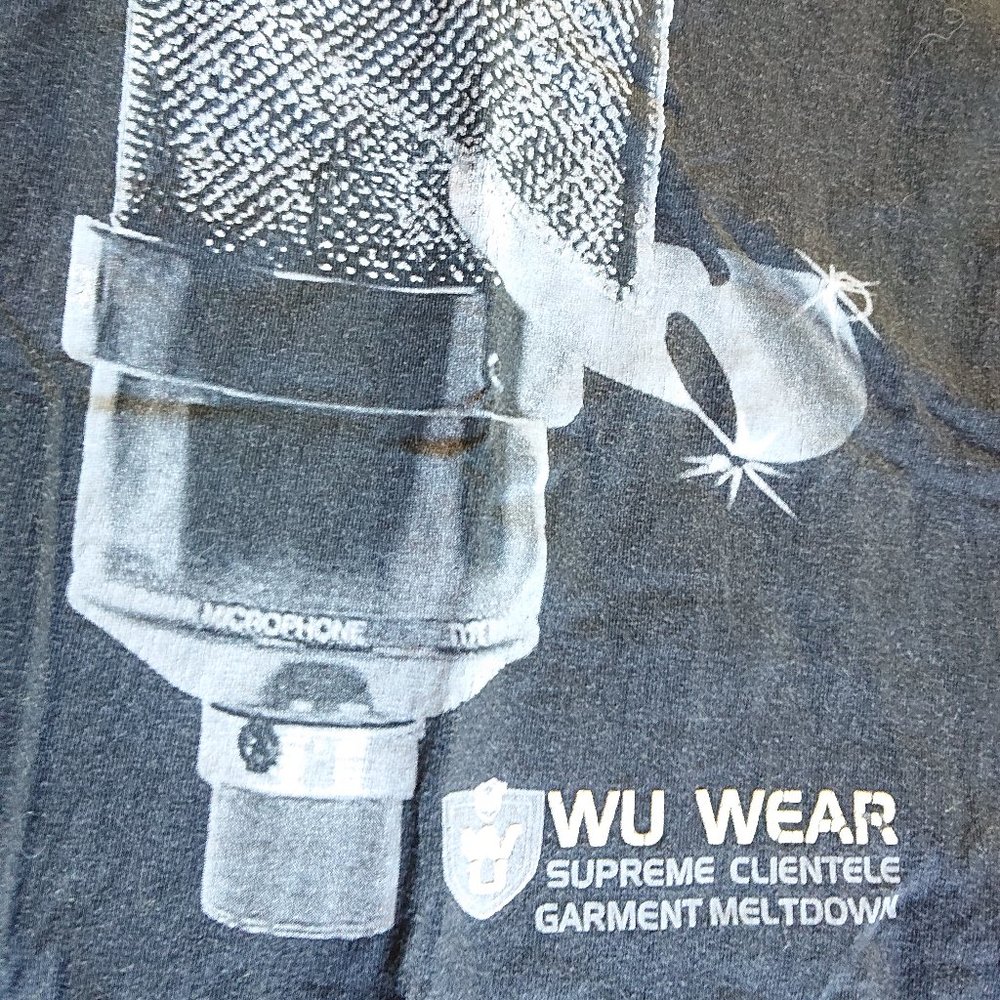 Ultra rare Wu-Wear XXL black used concert t shirt